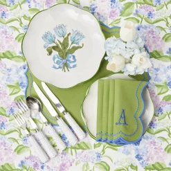 Discount Mrs. Alice Blue Tulip Dinner Plates (Set Of 4)