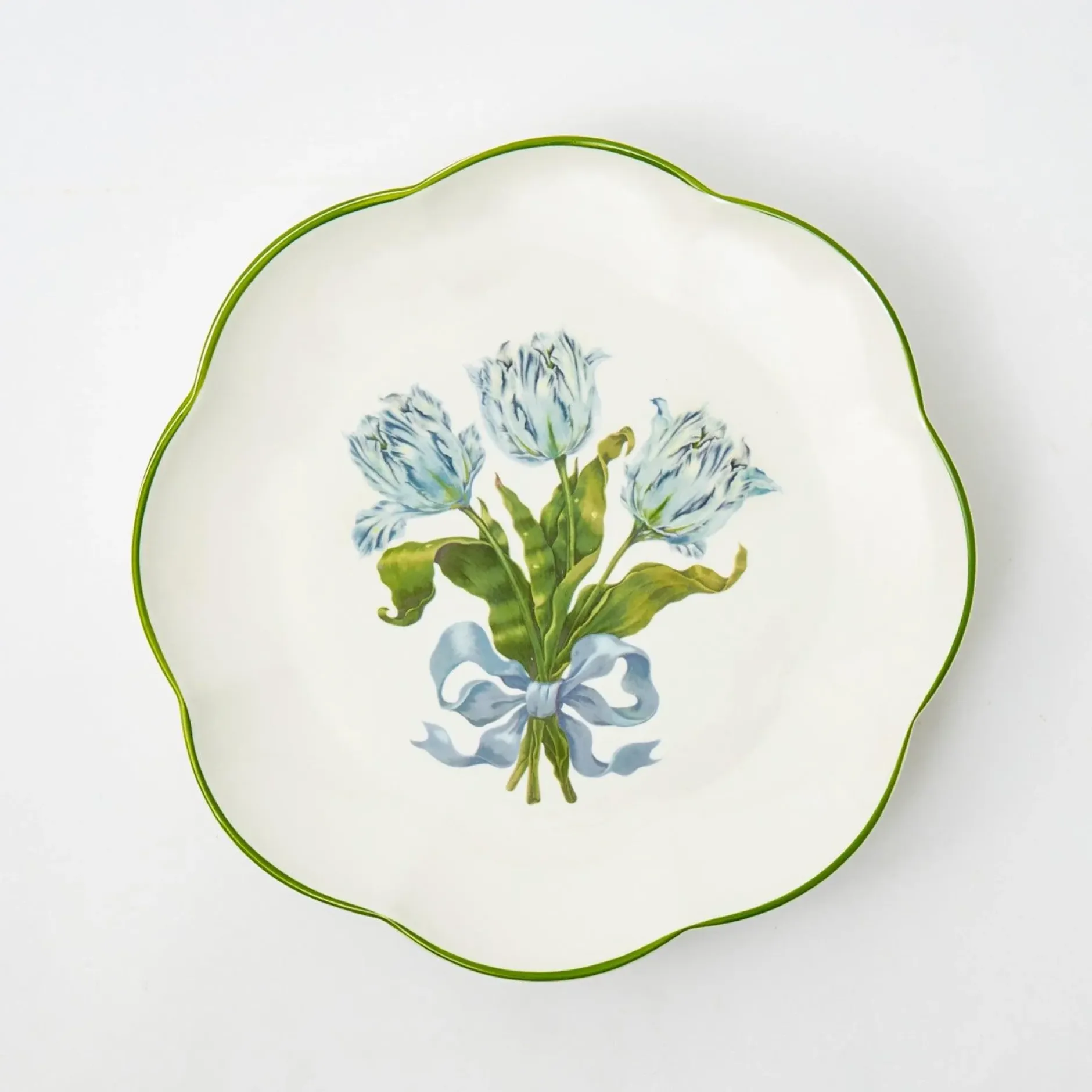 Discount Mrs. Alice Blue Tulip Dinner Plates (Set Of 4)