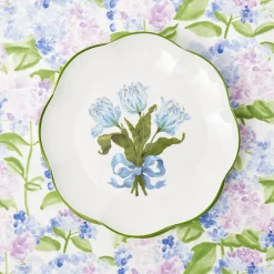 Mrs. Alice Blue Tulip Dinner Plates (Set Of 4)
