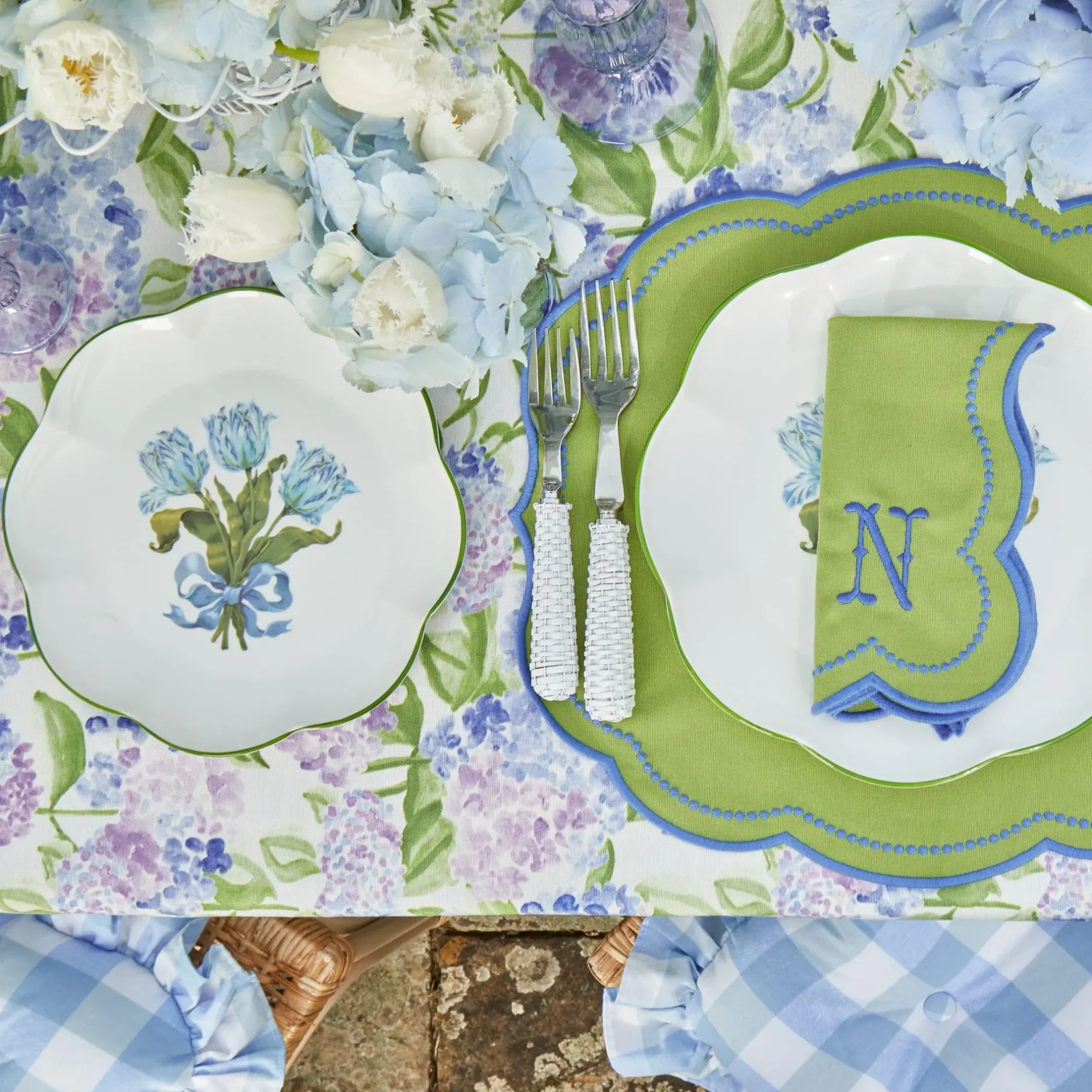 New Mrs. Alice Blue Tulip Starter Plate