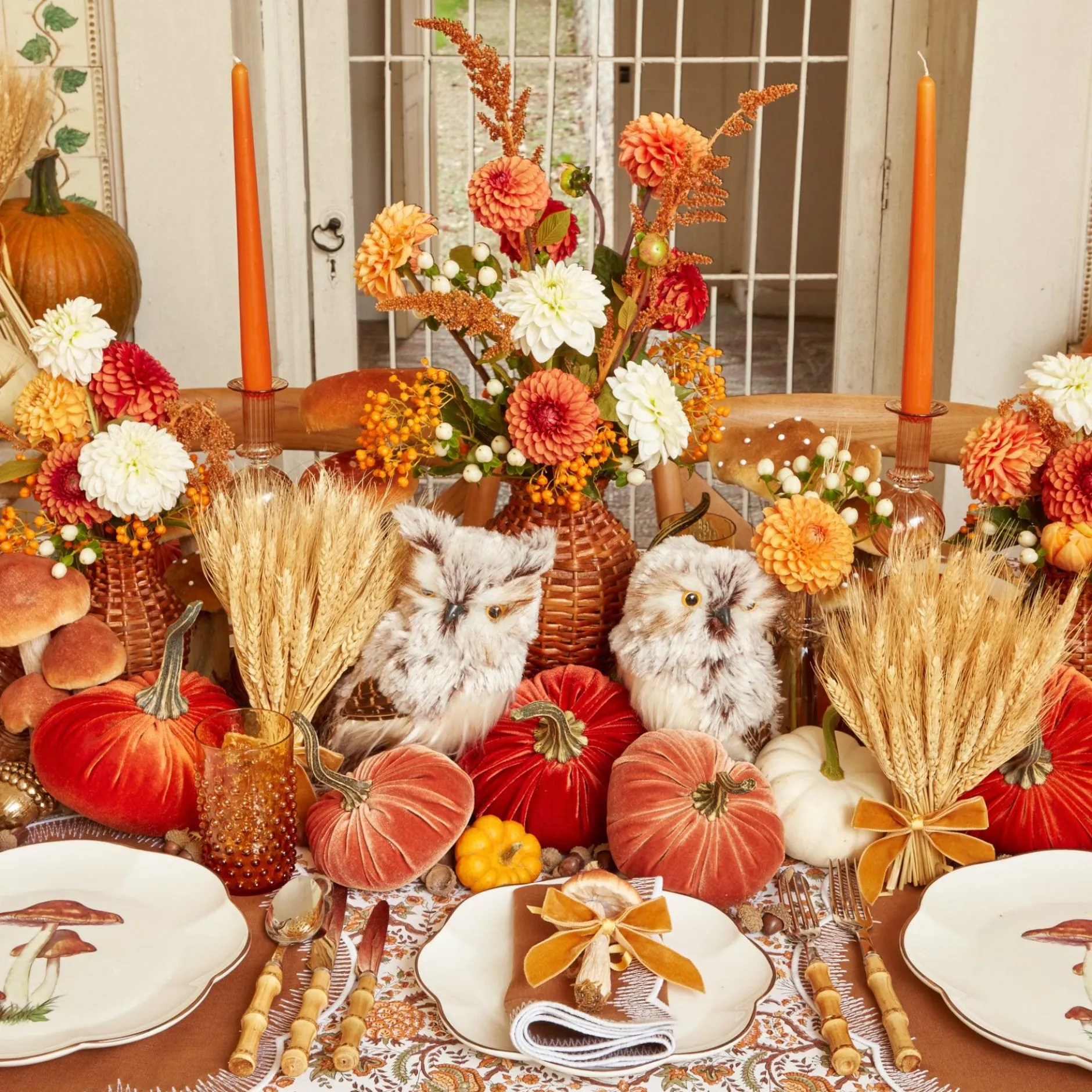 Hot Mrs. Alice Burnt Orange Candles (Set Of 8)