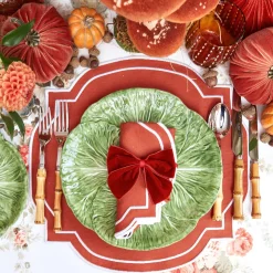 Outlet Mrs. Alice Burnt Orange Placemats (Set Of 4)
