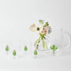 Online Mrs. Alice Cactus Water Glasses (Set 4)