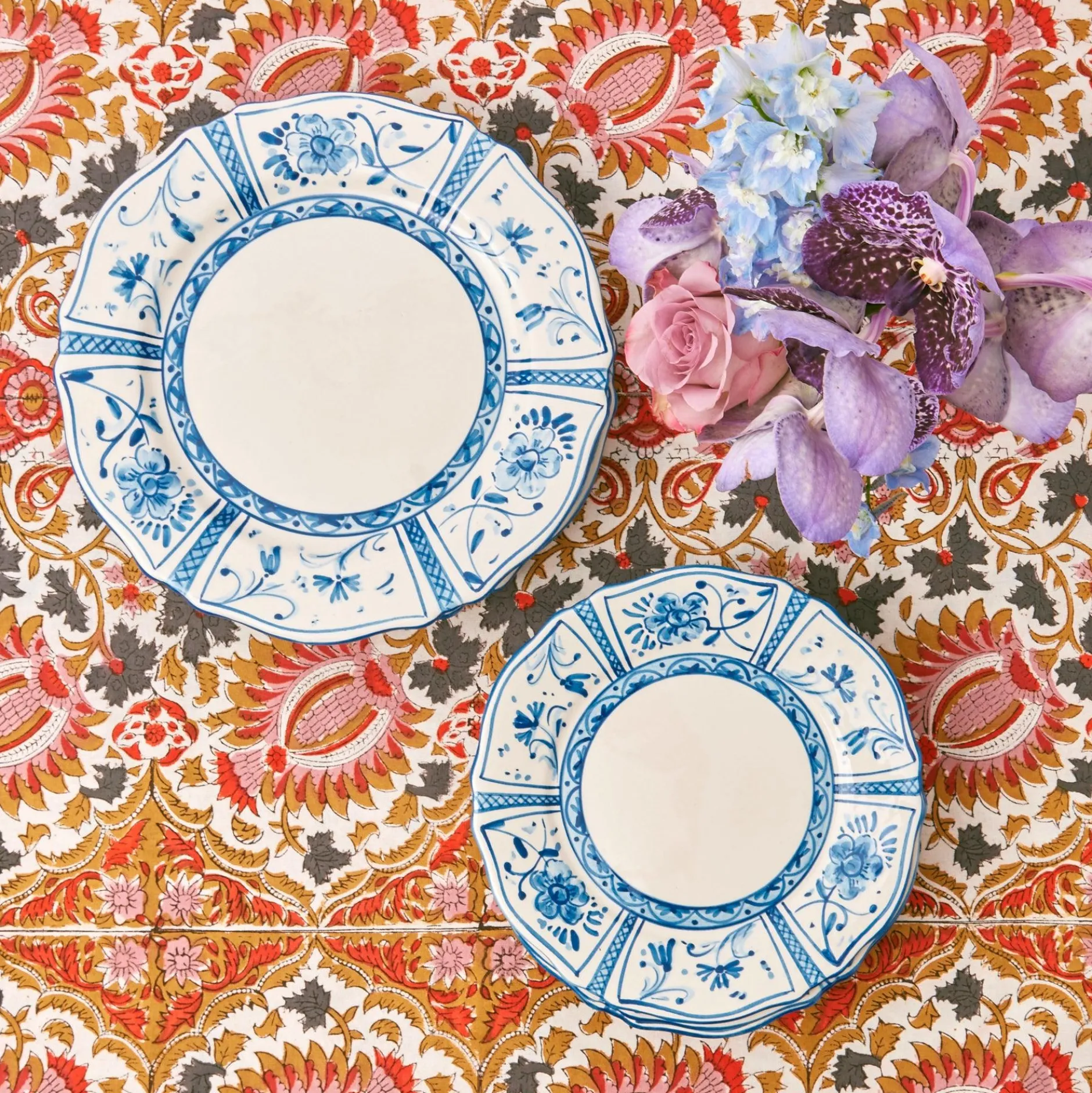 Best Mrs. Alice Cadiz Hand Painted Dinner Plates (Set Of 4)