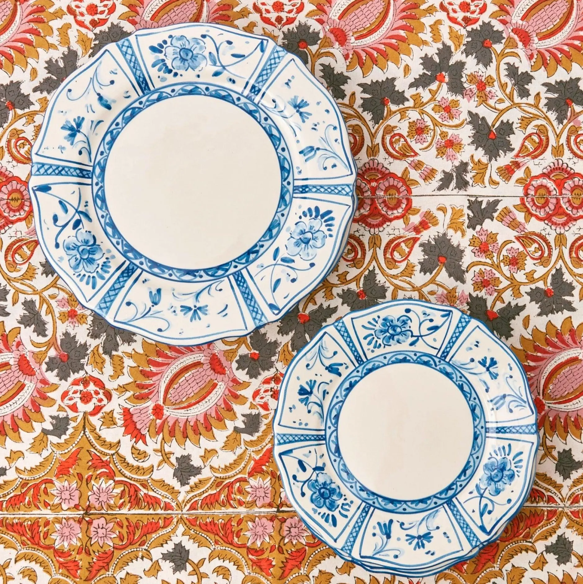 Outlet Mrs. Alice Cadiz Hand Painted Starter Plates (Set Of 4)