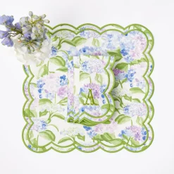 Mrs. Alice Camilla Hydrangea Placemats & Napkins (Set Of 4)