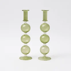 Best Mrs. Alice Camille Olive Candle Holder (Pair)