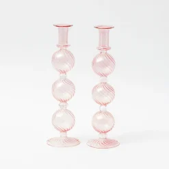 Outlet Mrs. Alice Camille Peony Candle Holder (Pair)