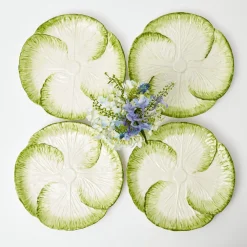 Outlet Mrs. Alice Capri Lettuce Dinner Plate (Set Of 4)