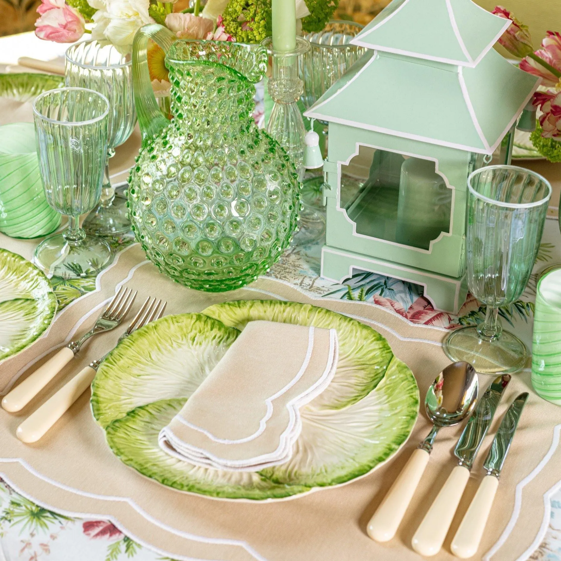 Outlet Mrs. Alice Capri Lettuce Dinner Plate (Set Of 4)
