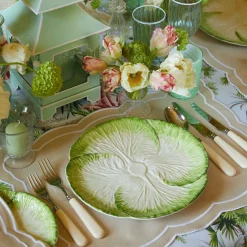 Outlet Mrs. Alice Capri Lettuce Dinner Plate (Set Of 4)
