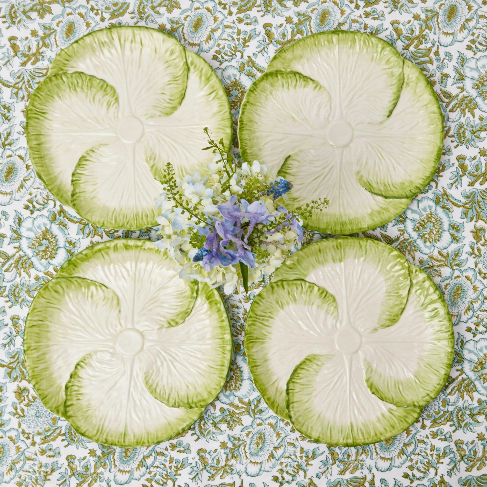 Outlet Mrs. Alice Capri Lettuce Dinner Plate (Set Of 4)