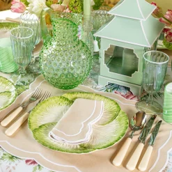 Clearance Mrs. Alice Capri Lettuce Dinner Plate (Set Of 4)