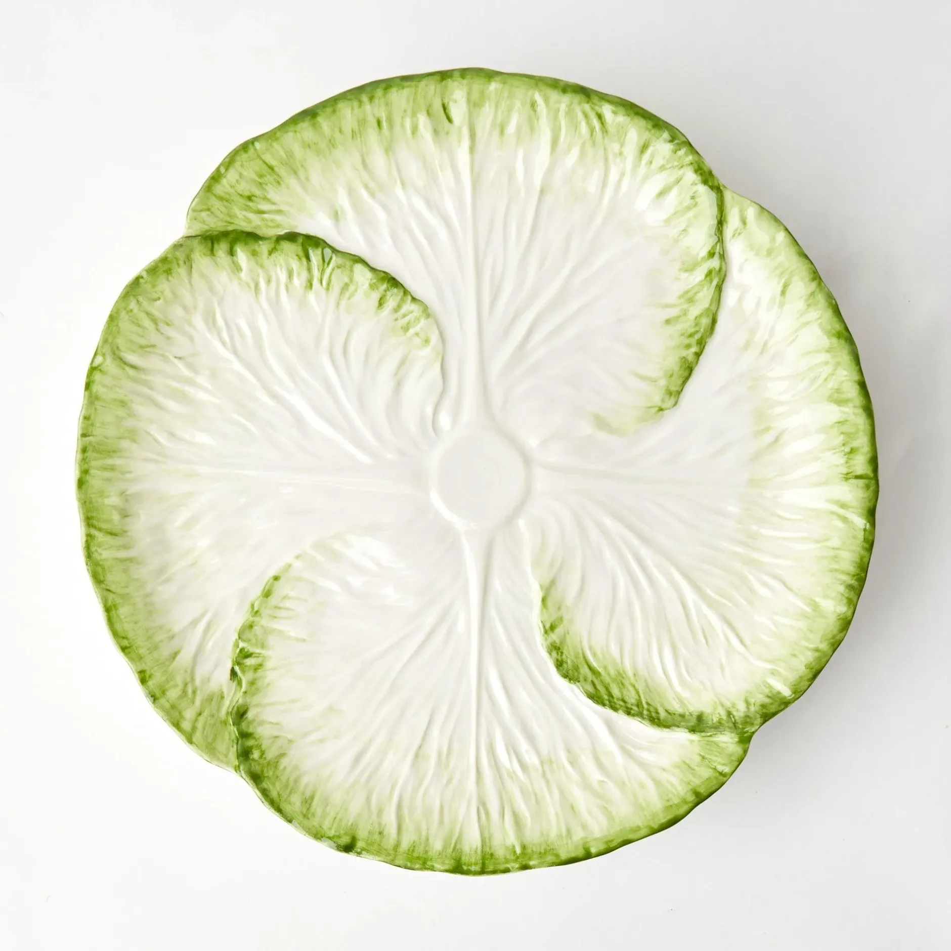Clearance Mrs. Alice Capri Lettuce Dinner Plate (Set Of 4)