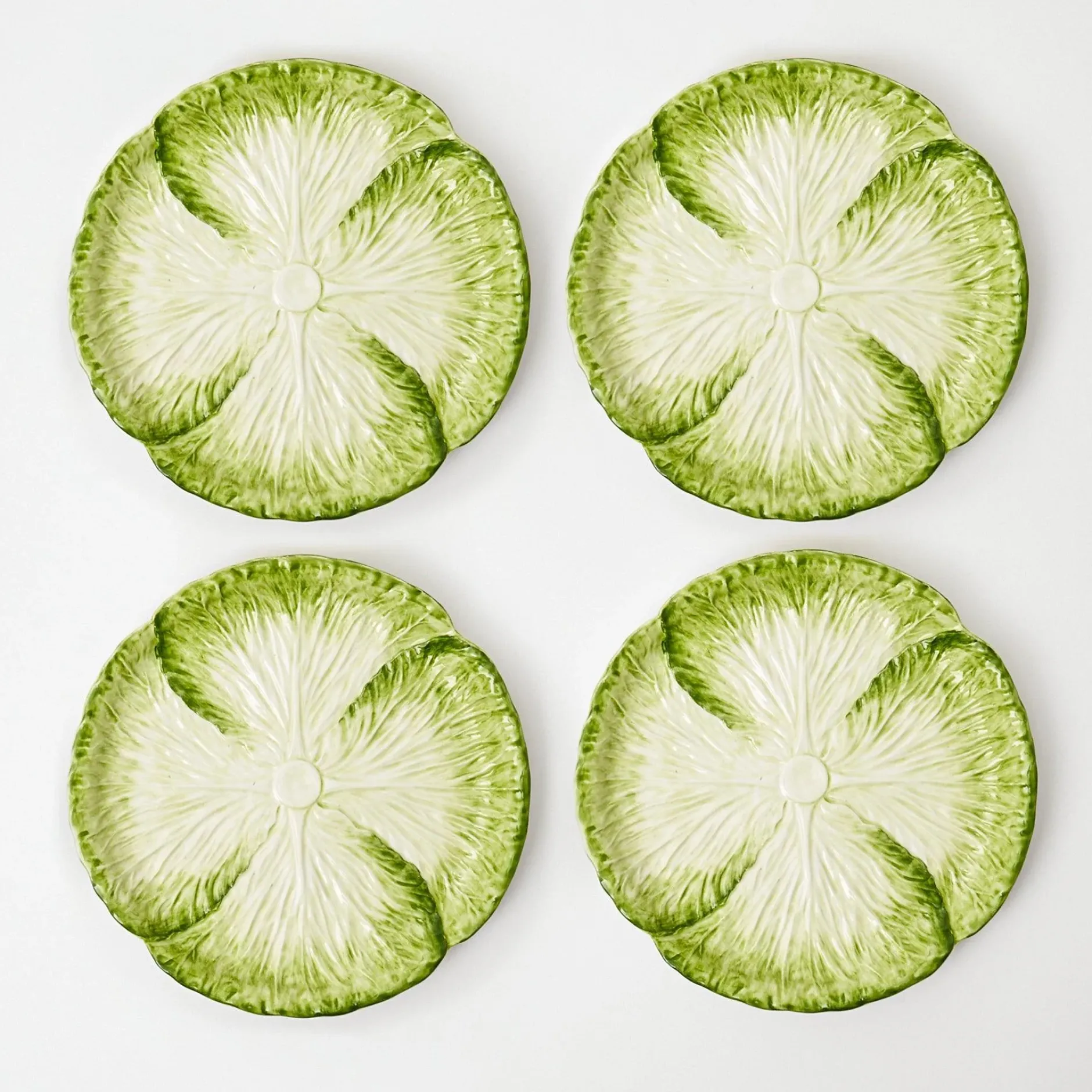 New Mrs. Alice Capri Lettuce Starter Plate (Set Of 4)