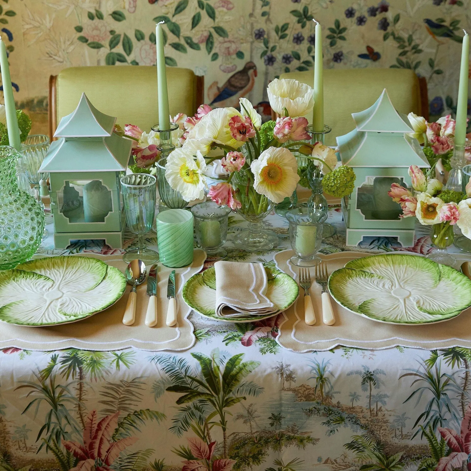 New Mrs. Alice Capri Lettuce Starter Plate (Set Of 4)