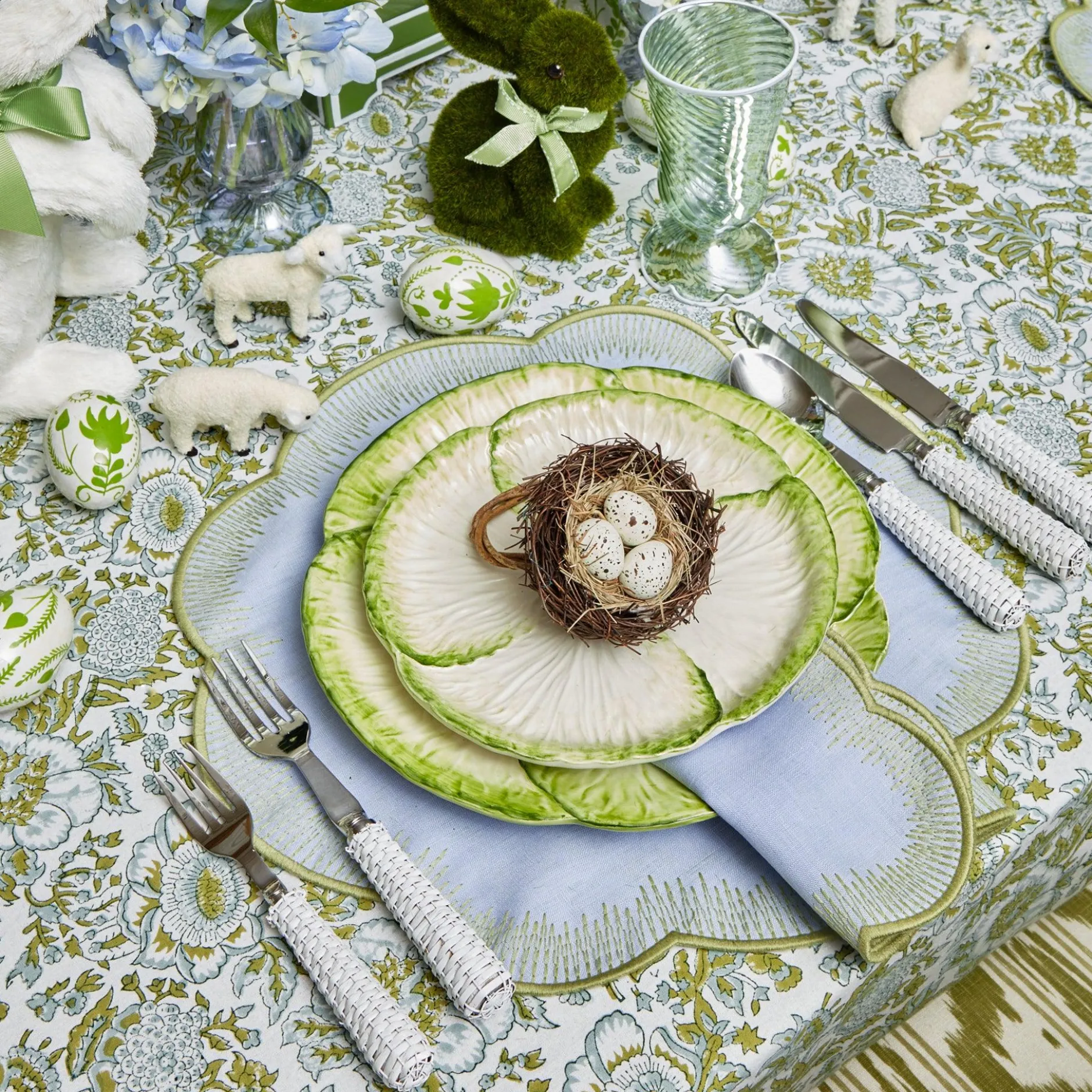 New Mrs. Alice Capri Lettuce Starter Plate (Set Of 4)