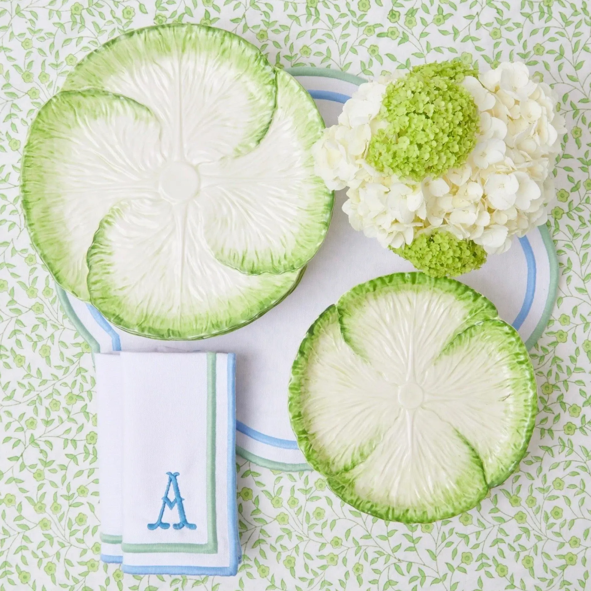 Mrs. Alice Capri Lettuce Starter Plate (Set Of 4)