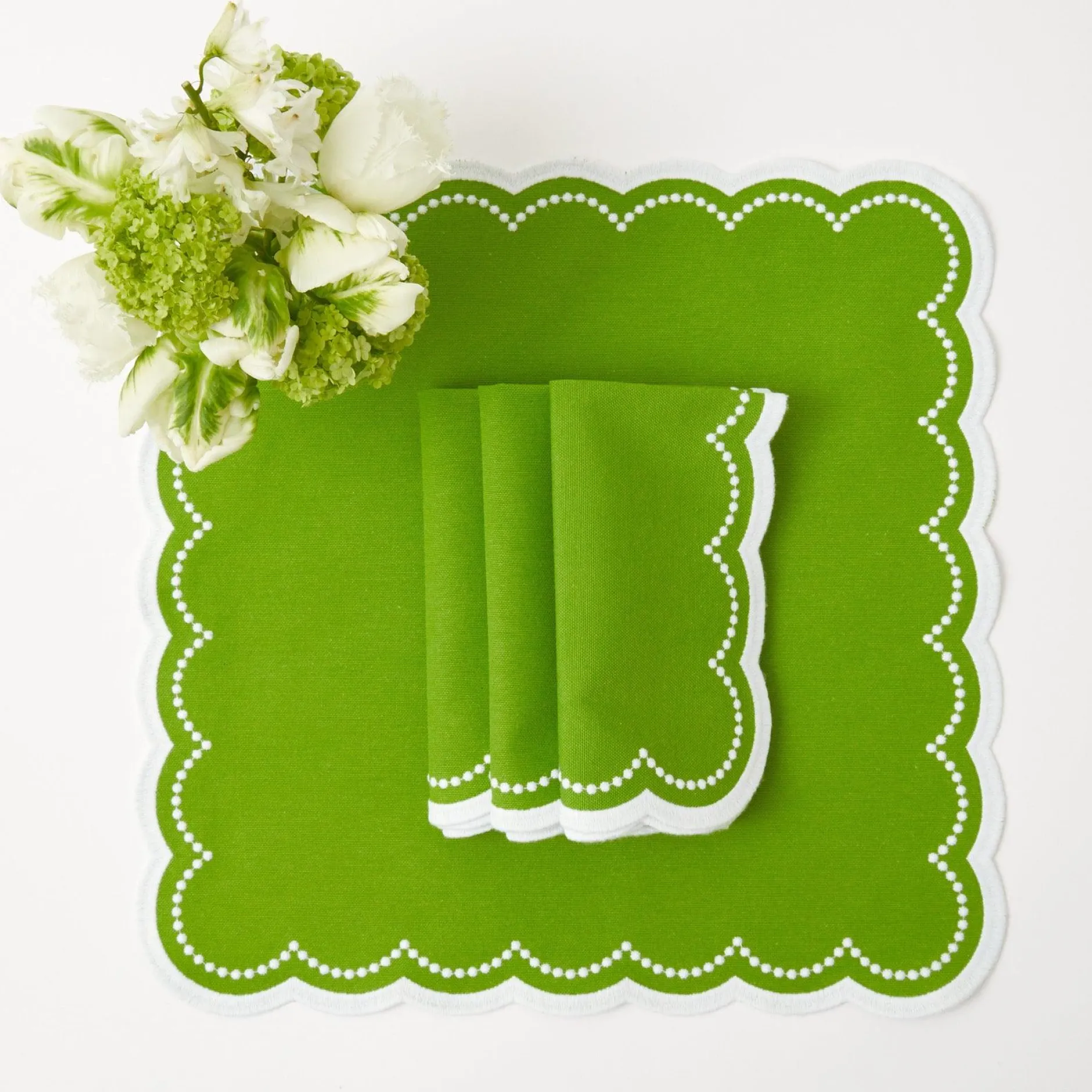 Clearance Mrs. Alice Cecily Green Napkins (Set Of 4)
