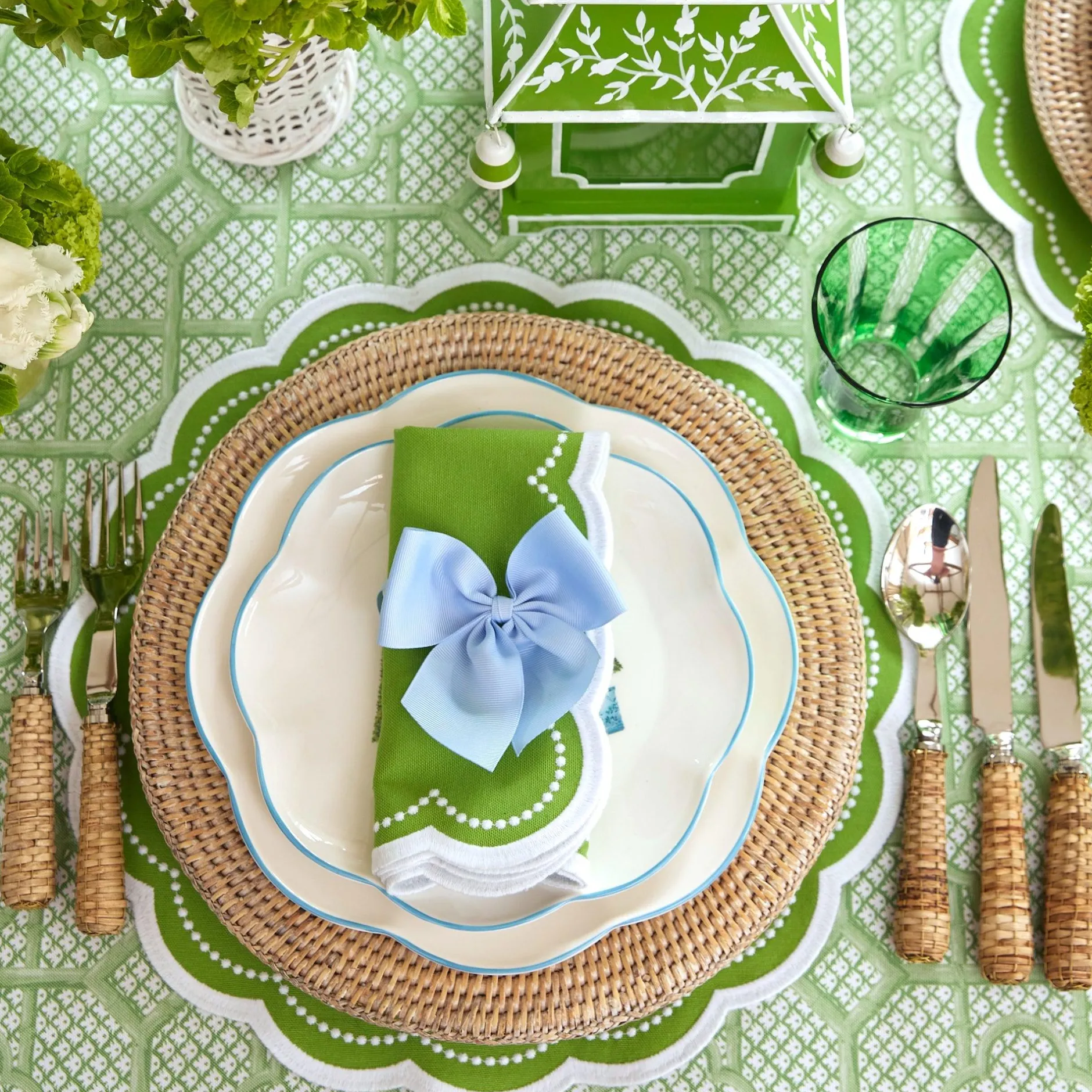 Clearance Mrs. Alice Cecily Green Napkins (Set Of 4)