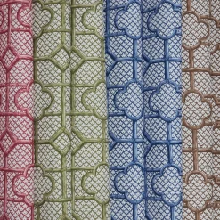 Discount Mrs. Alice Chestnut Brown Bamboo Trellis Fabric