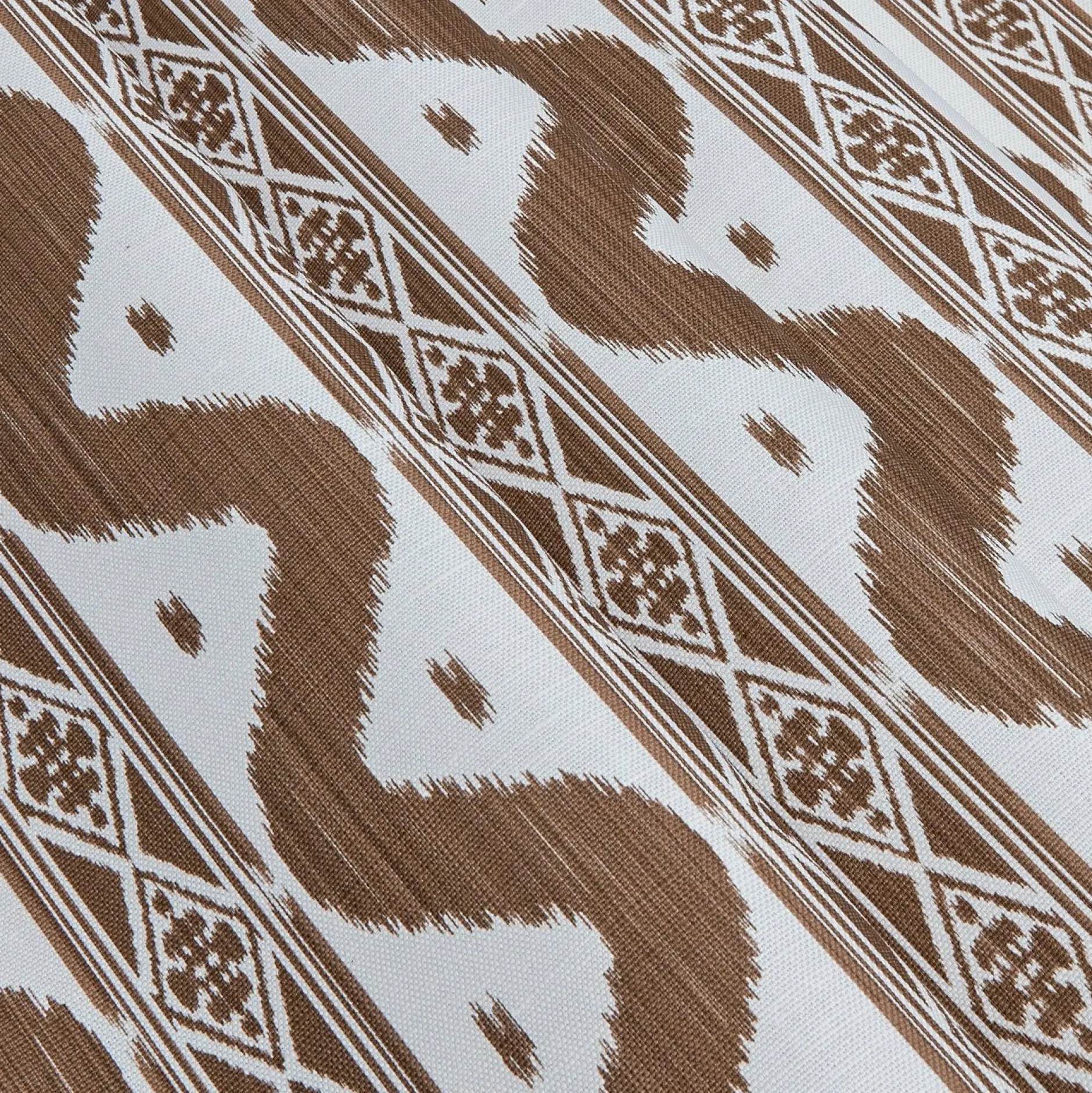 Outlet Mrs. Alice Chestnut Brown Ikat Stripe Fabric