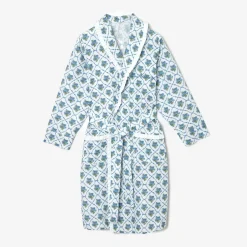 Best Mrs. Alice Children's Blue Bouquet Dressing Gown