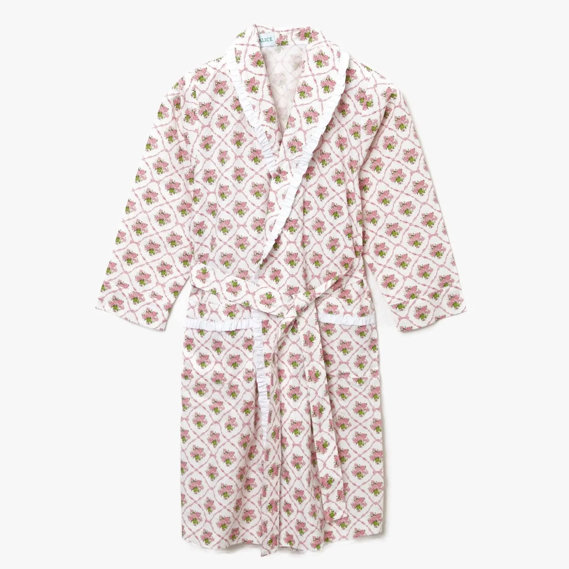 Mrs. Alice Children's Pink Bouquet Dressing Gown