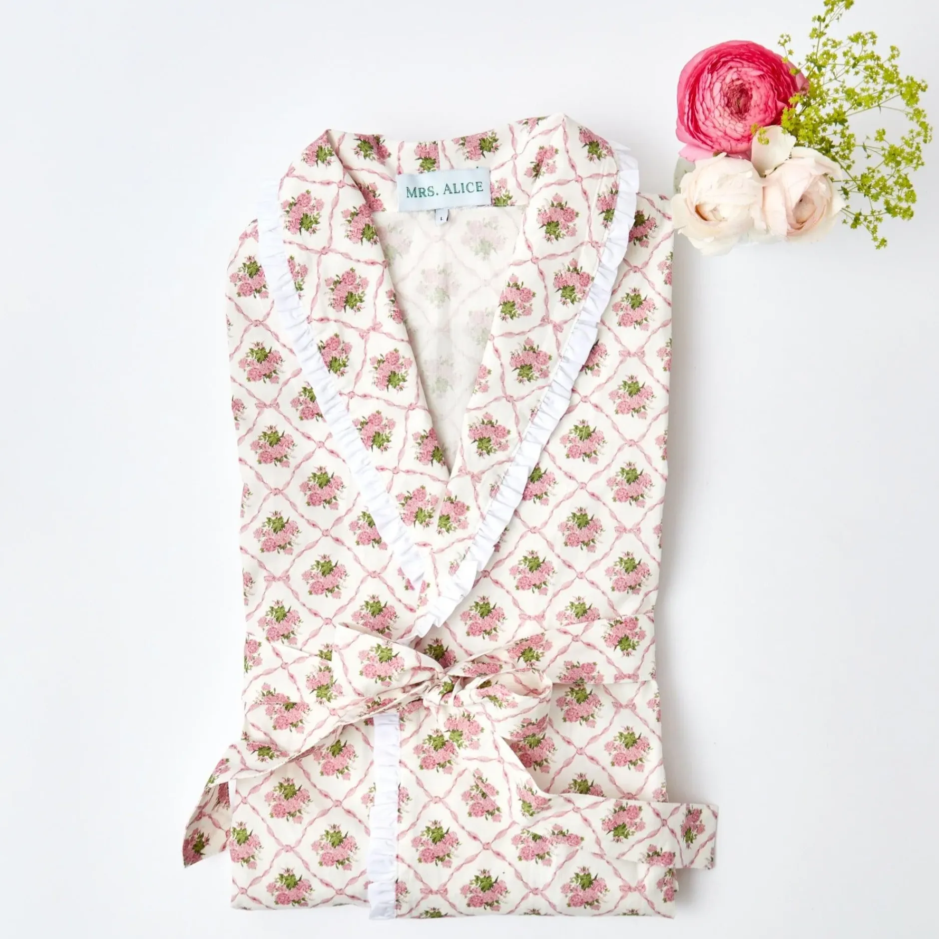 Hot Mrs. Alice Children's Pink Bouquet Dressing Gown