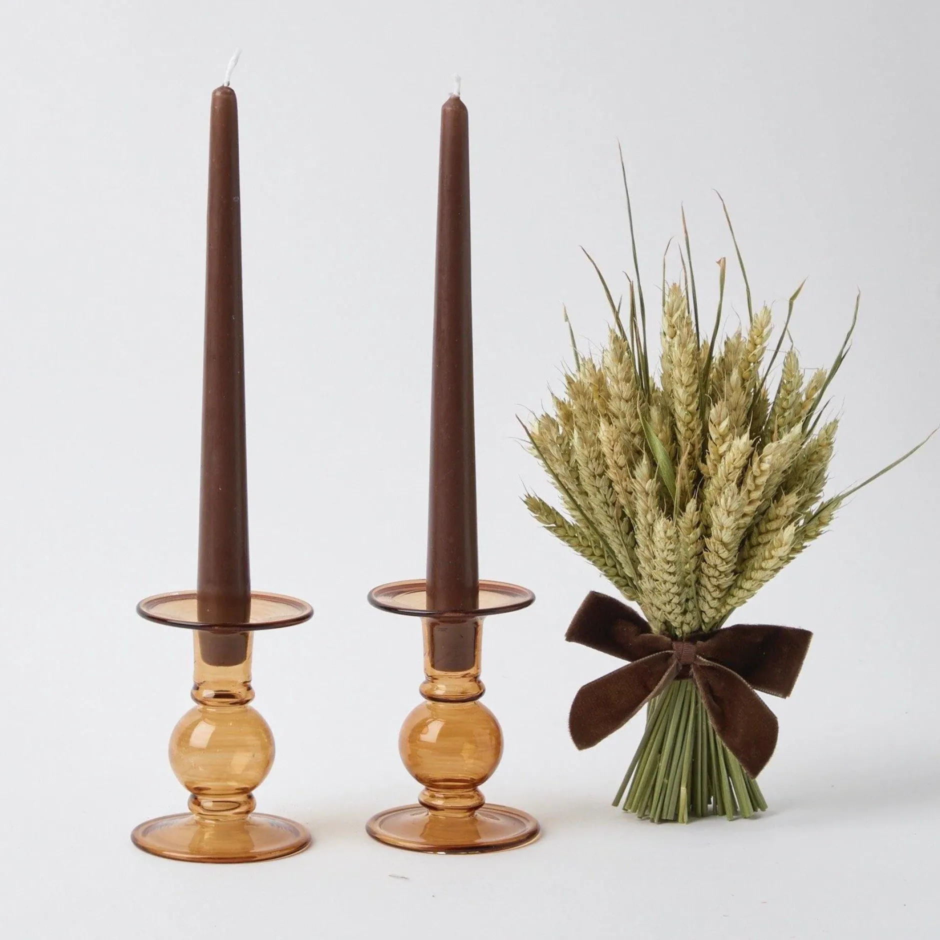 Online Mrs. Alice Chocolate Brown Candles (Set Of 8)