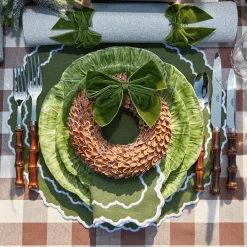 New Mrs. Alice Chocolate Gingham Tablecloth