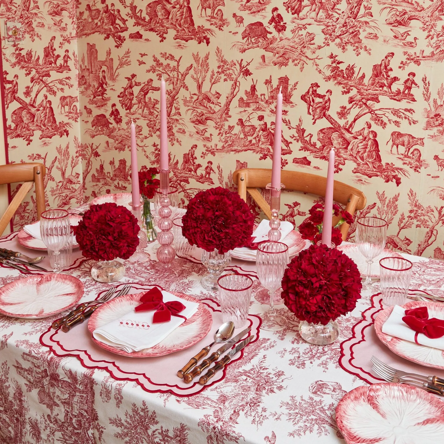 Clearance Mrs. Alice Claudette Toile Tablecloth