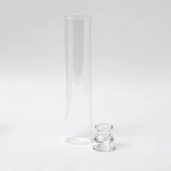 Clearance Mrs. Alice Claudia Glass Hurricane Candle Holder (Pair)