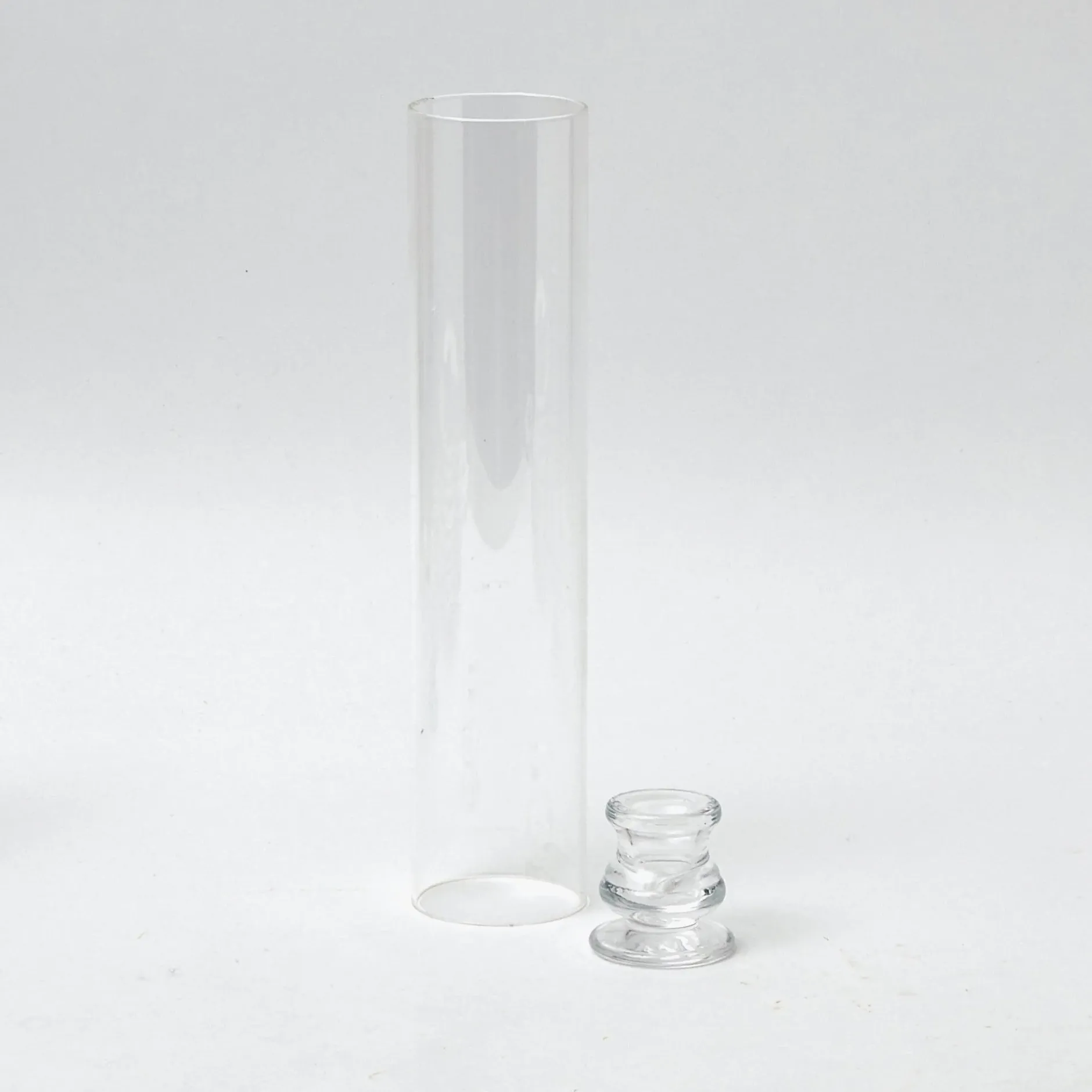 Clearance Mrs. Alice Claudia Glass Hurricane Candle Holder (Pair)