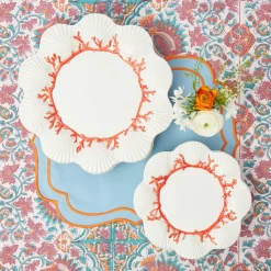 Outlet Mrs. Alice Coral Dinner & Starter Plates (Set Of 8)