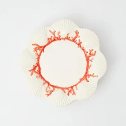 Discount Mrs. Alice Coral Dinner Plates (Set Of 4)