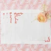 Mrs. Alice Coral Linen Placemats (Set Of 4)