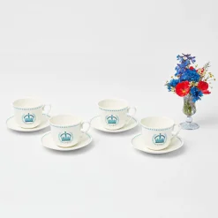 Outlet Mrs. Alice Coronation Breakfast Cup & Saucer (Set Of 4)