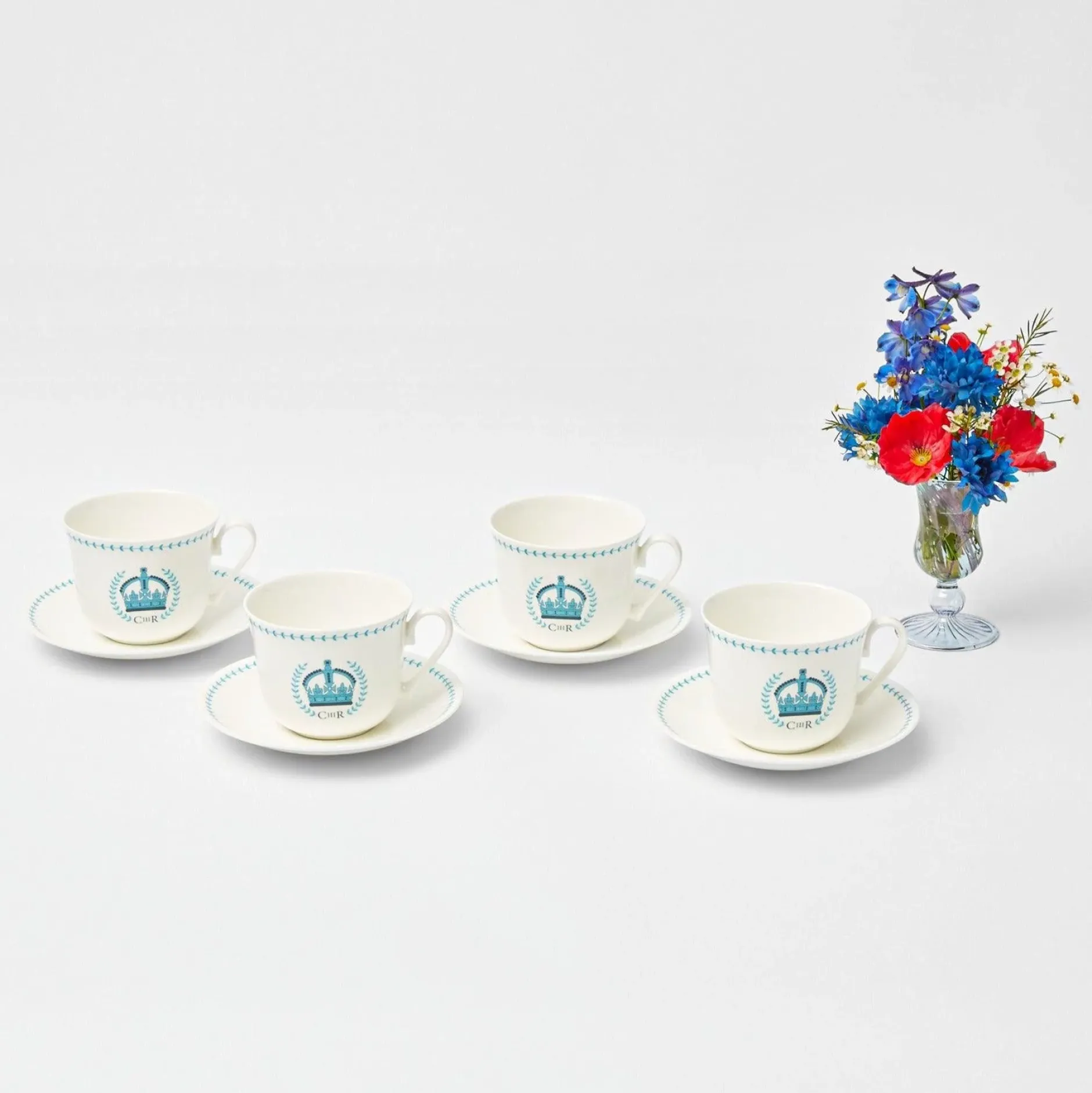 Online Mrs. Alice Coronation Breakfast Cup & Saucer (Set Of 4)