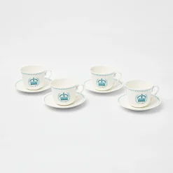 Online Mrs. Alice Coronation Breakfast Cup & Saucer (Set Of 4)