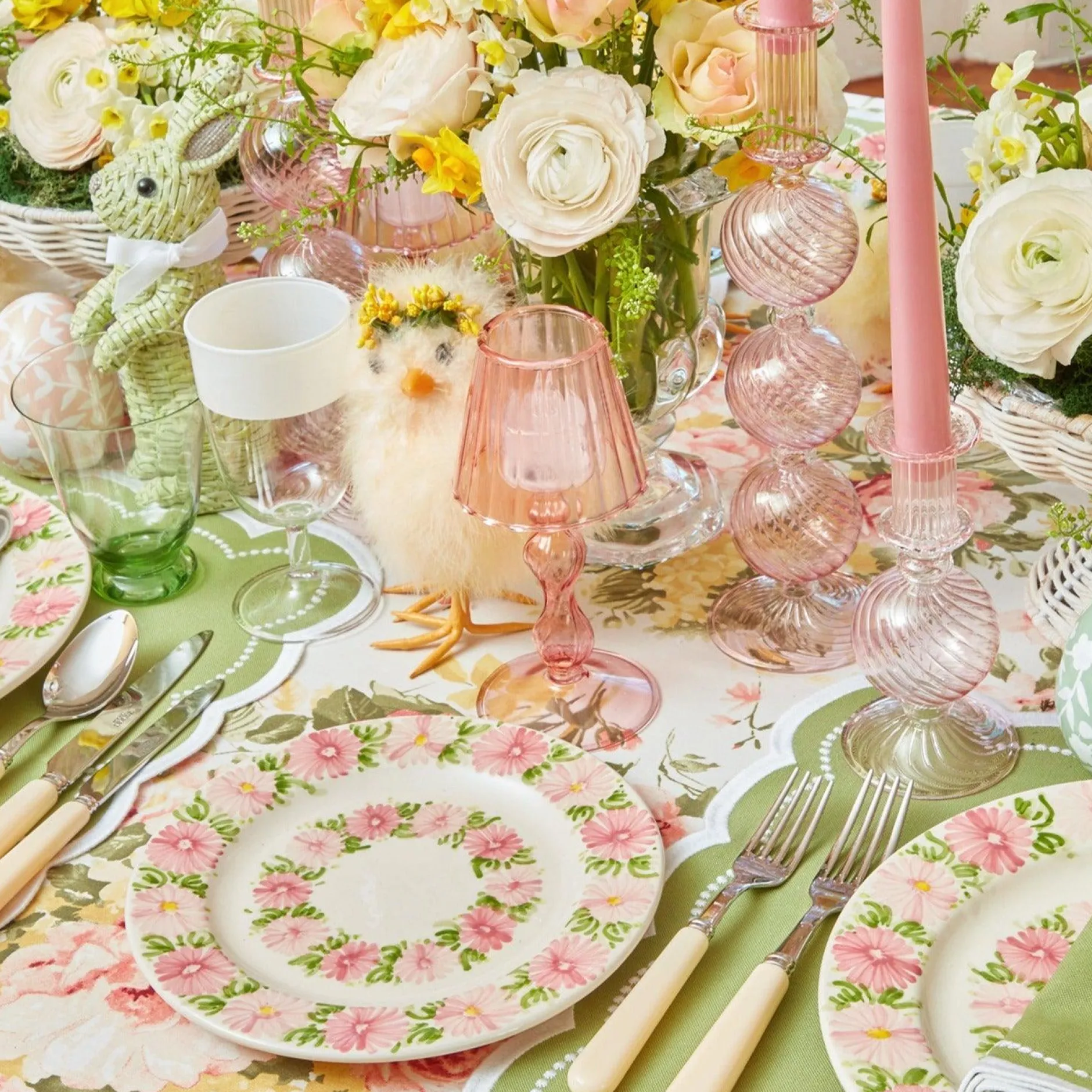 Clearance Mrs. Alice Dahlia Garland Dinner & Starter Plates (Set Of 8)
