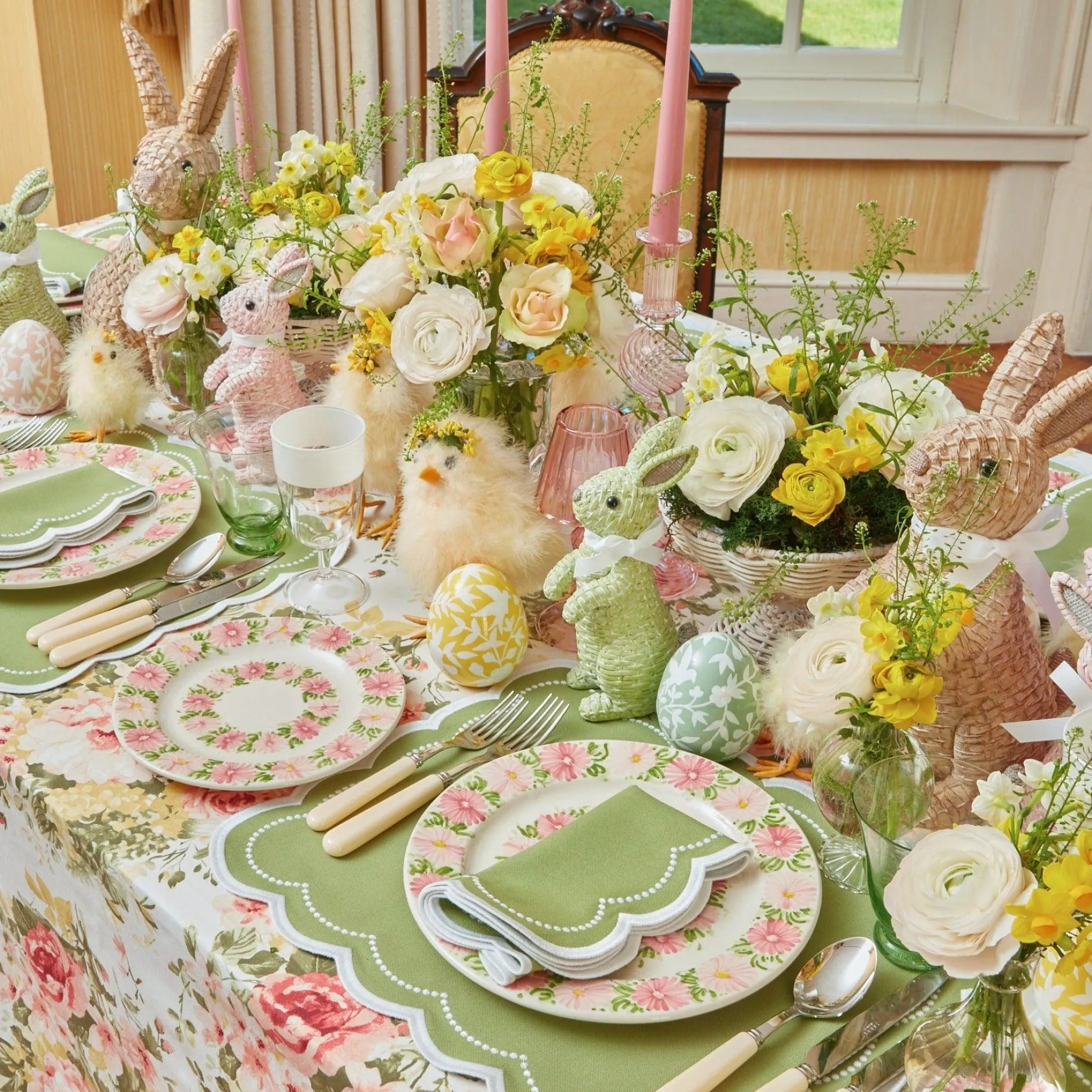 Online Mrs. Alice Dahlia Garland Dinner & Starter Plates (Set Of 8)