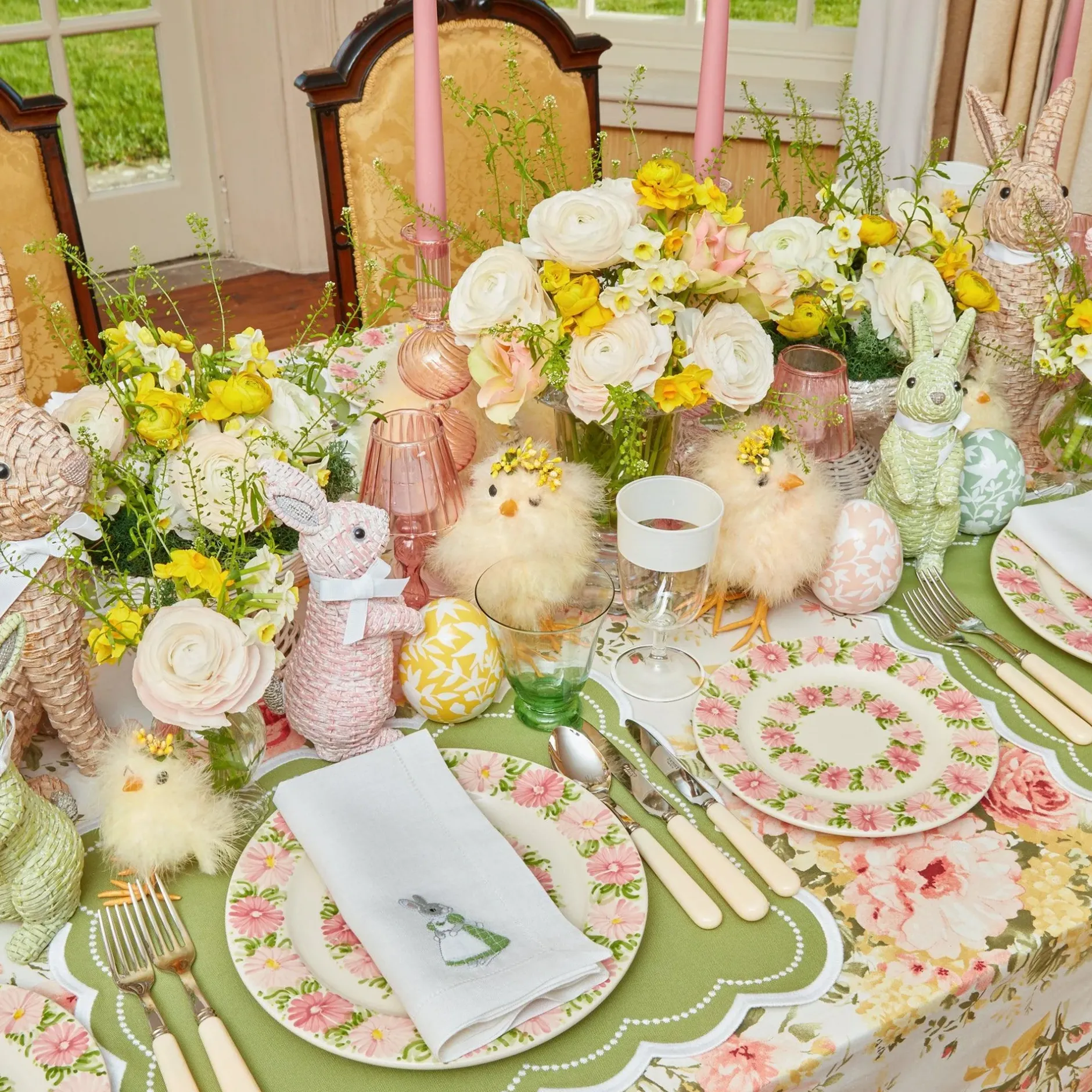 Online Mrs. Alice Dahlia Garland Dinner & Starter Plates (Set Of 8)