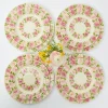 Outlet Mrs. Alice Dahlia Garland Dinner & Starter Plates (Set Of 8)