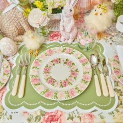 Outlet Mrs. Alice Dahlia Garland Dinner & Starter Plates (Set Of 8)