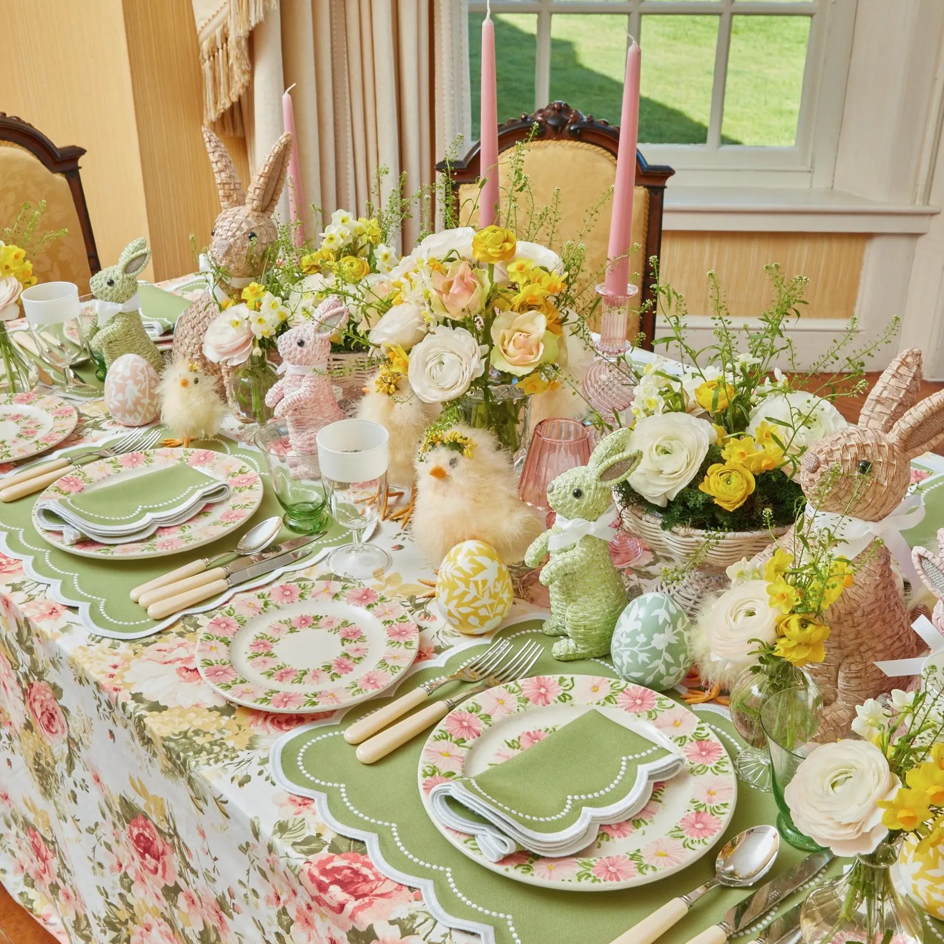 Clearance Mrs. Alice Dahlia Garland Dinner Plate (Set Of 4)
