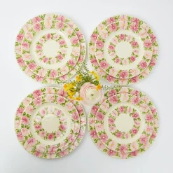 Clearance Mrs. Alice Dahlia Garland Dinner Plate (Set Of 4)
