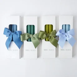 Mrs. Alice Dusty Blue Candles (Set Of 8)