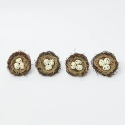 Clearance Mrs. Alice Easter Nest Napkin Rings (Set Of 4)