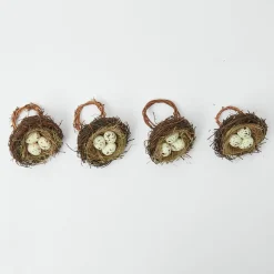 Clearance Mrs. Alice Easter Nest Napkin Rings (Set Of 4)
